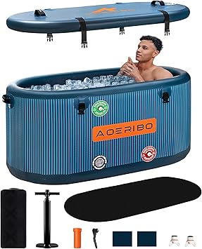 Inflatable 126 Gal XXL Oval Cold Plunge Tub