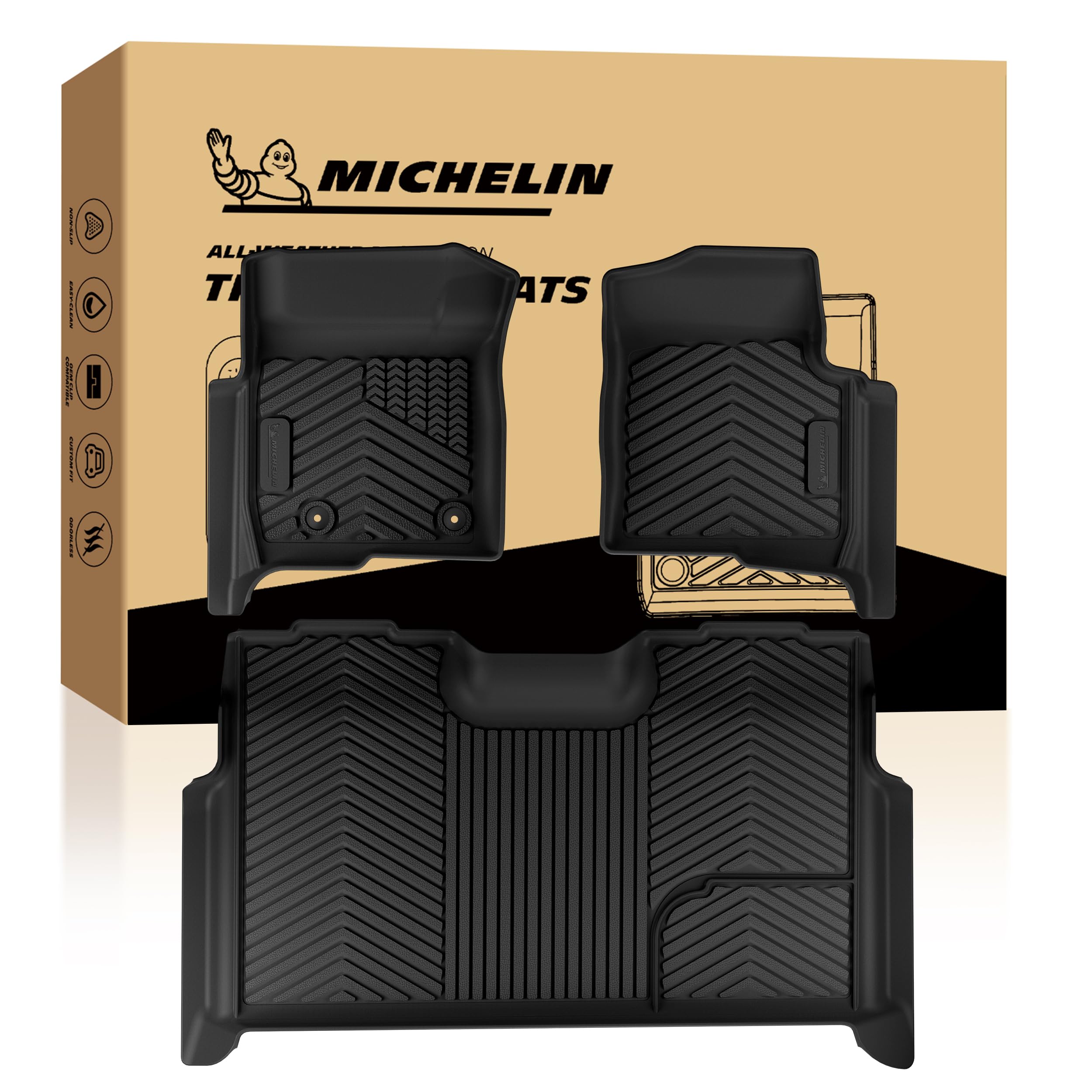 Michelin Vehicle Mats for 2011-2014 Ford F-150 SuperCrew Cab Bucket Seat
