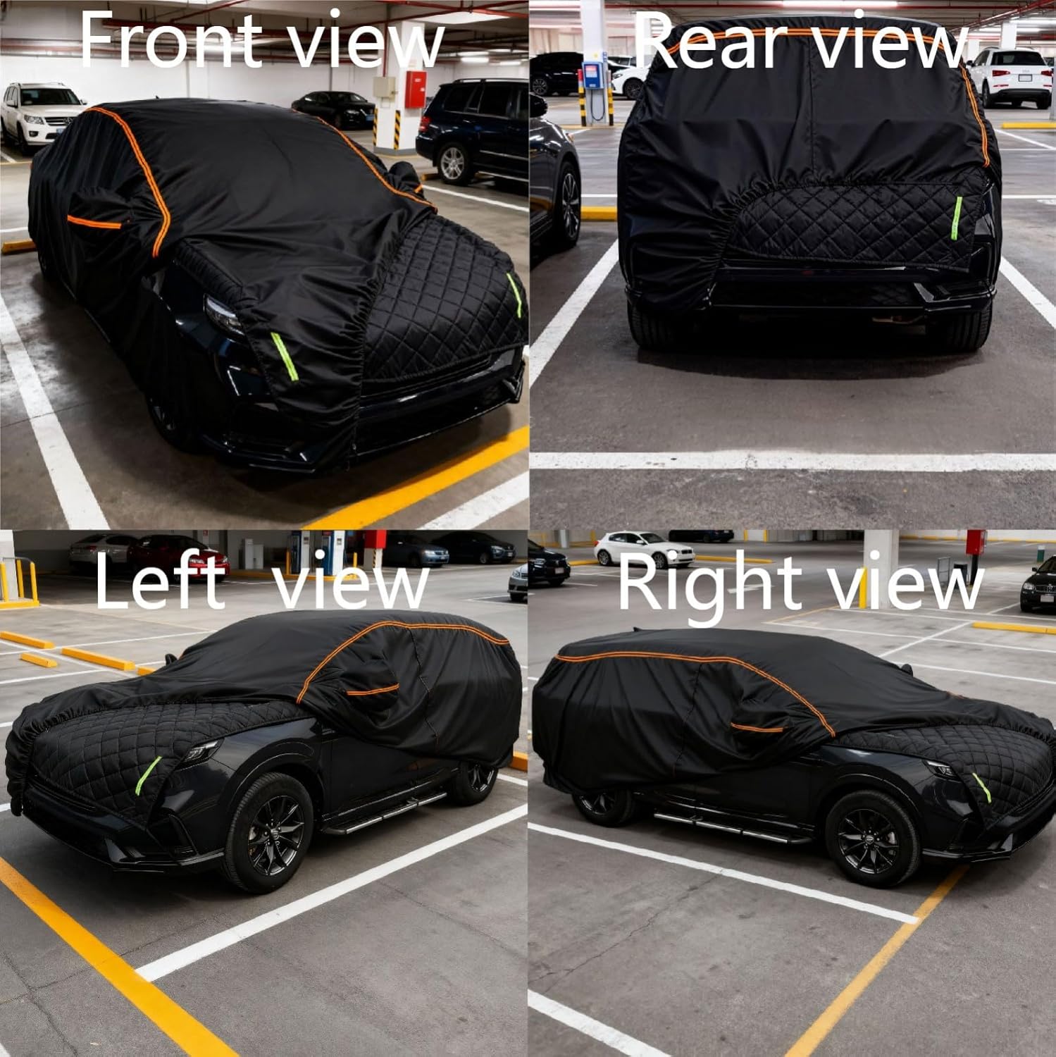 Hail Protector Car Cover 2-in-1, Car Snow Cover Compatible with Jeep Wrangler JK JL 2 Doors 2007-2025, Thickened Waterproof All Weather Custom Hailproof k497r