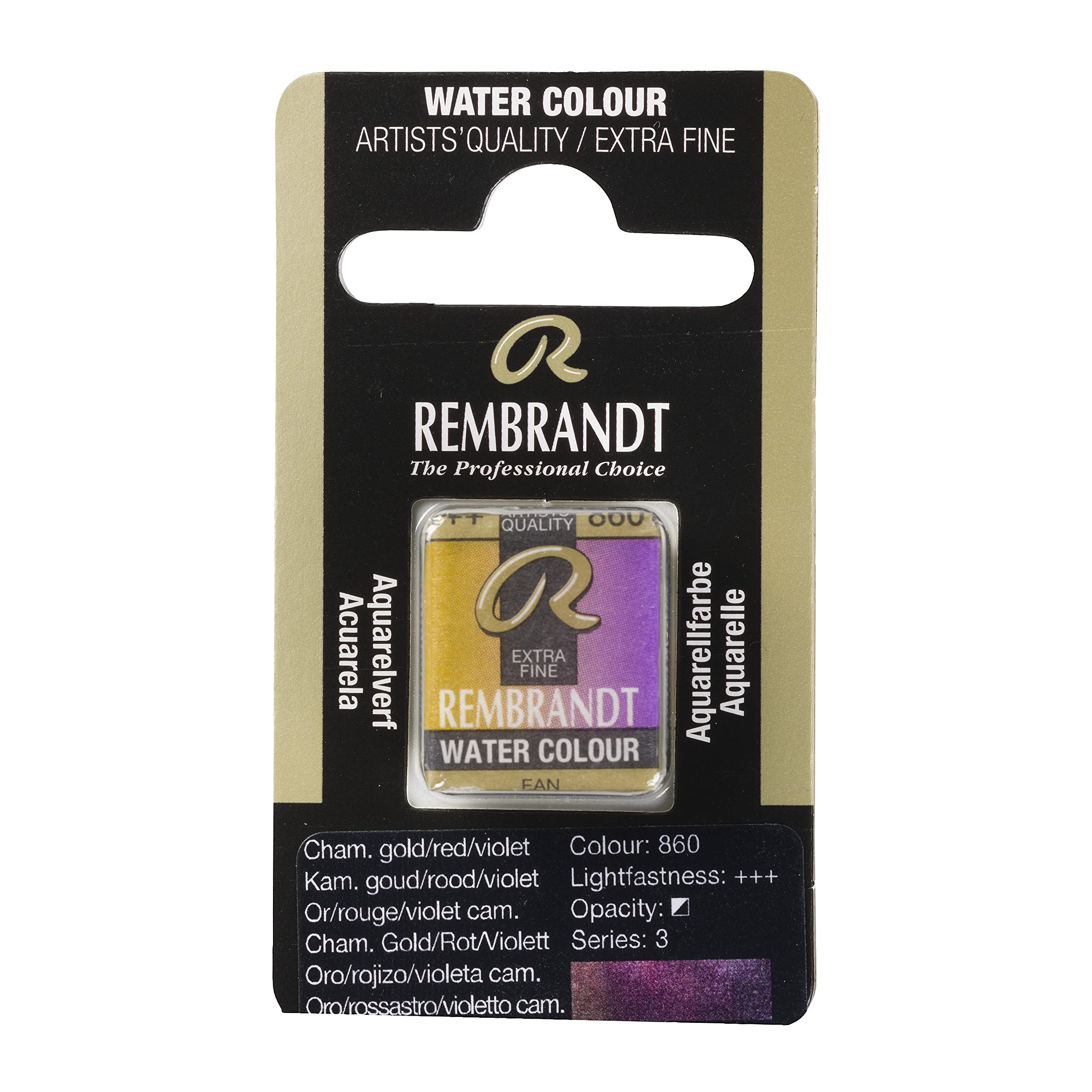 Rembrandt Chameleon Gold/Red/Violet Watercolour Pan 860 (05868601)