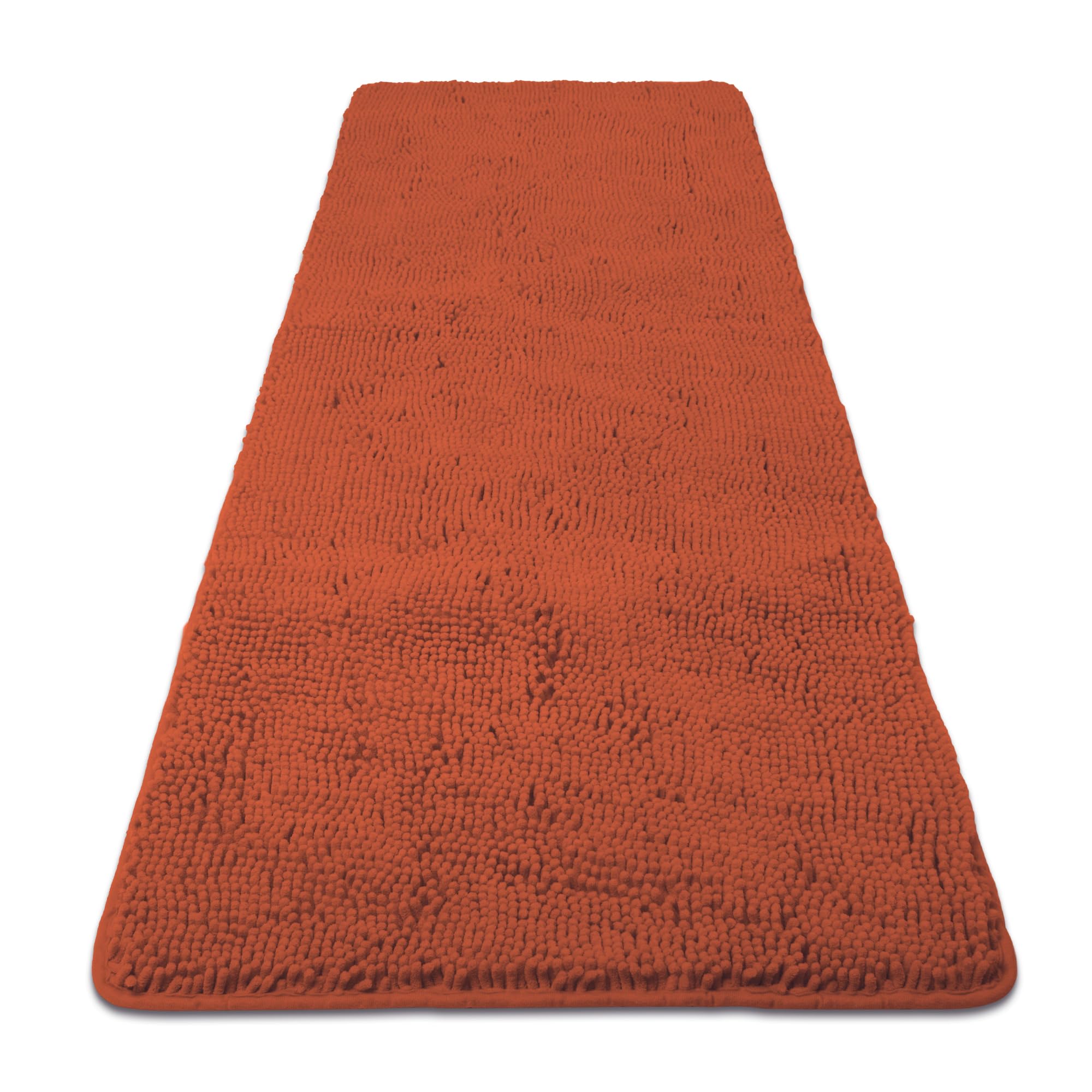 Yeaban Bathroom Runner Rug 24 x 60 Inch – Thick Chenille Long Bath Mat | Absorbent and Washable Extra Large Bath Rug Non-Slip, Soft Runner Rug for