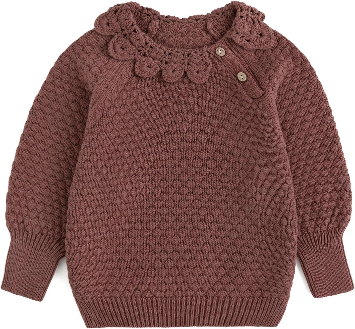 Curipeer Baby Girl Sweater Long Sleeve Knit Toddler Pullover Sweater Soft Crewneck Top for 2T-6T