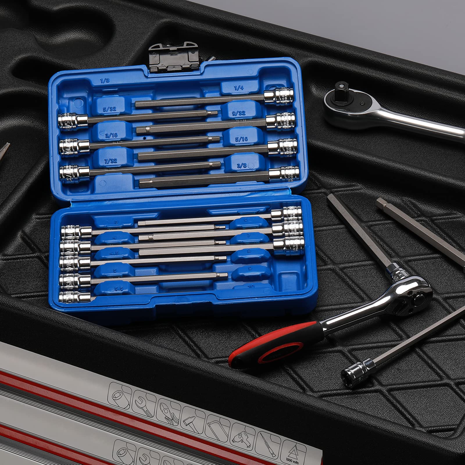 Amazon | AIRTOON 3/8インチドライブ エクストラロング アレン六角