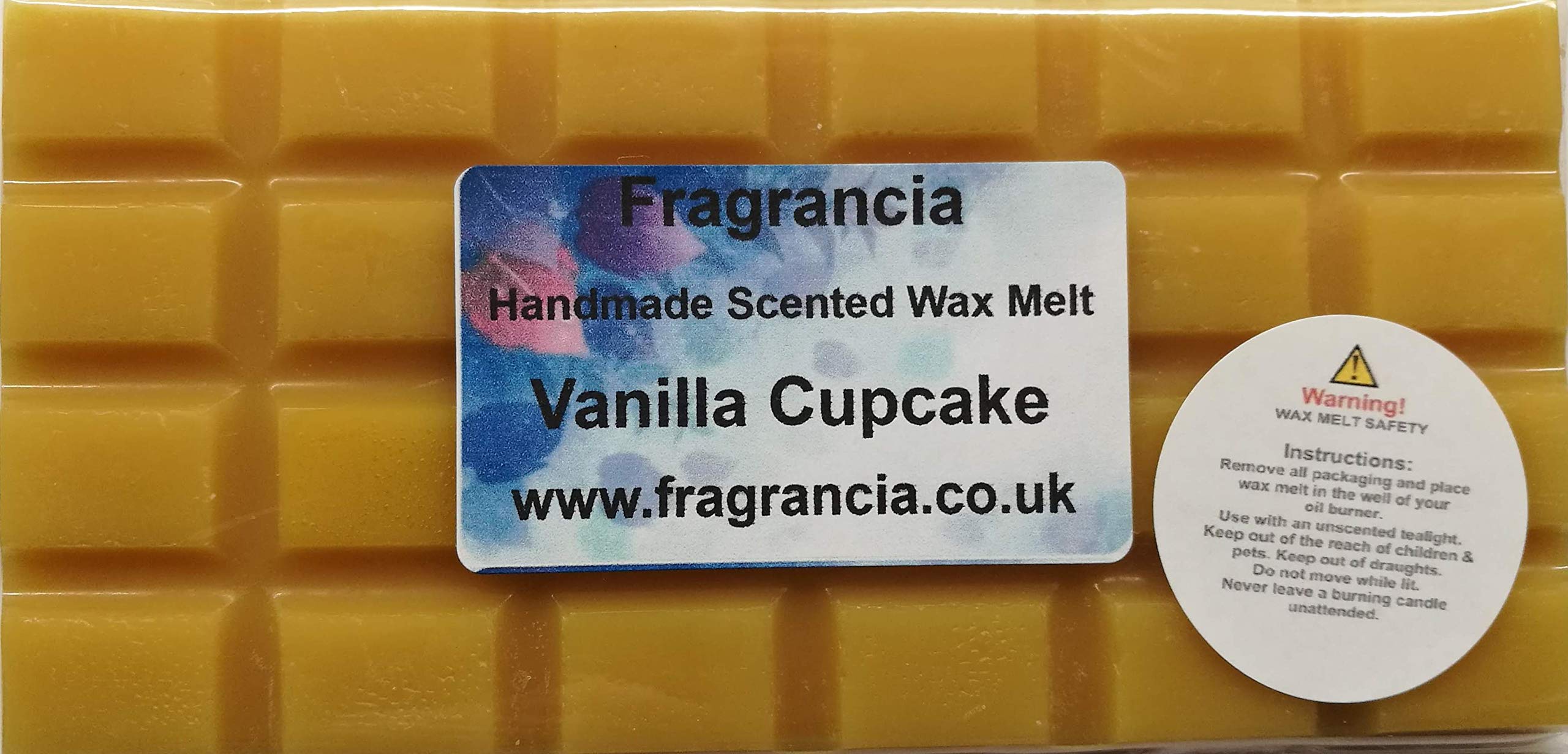 Fragrancia A Single Handmade Highly Scented Wax Melt Bar (VANILLA CUPCAKE)