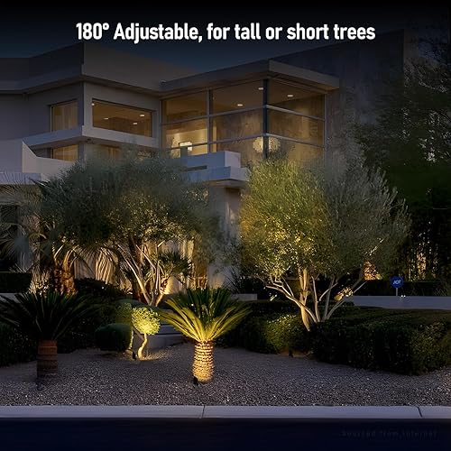 Miniatura 4 de LEONLITE paquete de 12 luces LED de 4 W para exteriores, iluminación de camino ajustable, resistente al agua IP65, CRI90+, certificación ETL,