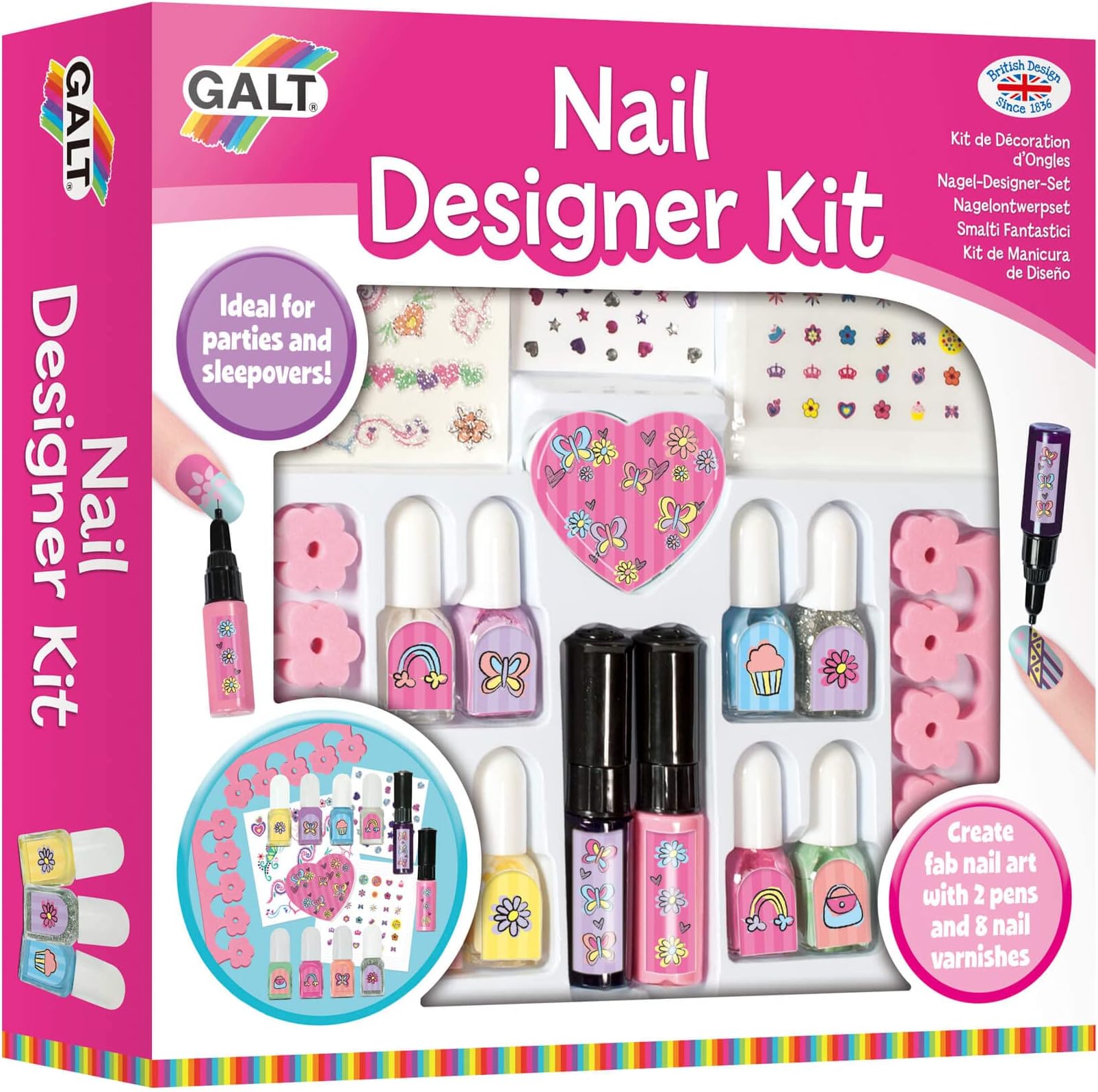 Galt Nail Designer Kit, Craft Kits for Kids - Gifts For Boys & Girls Ages 7 Years Plus