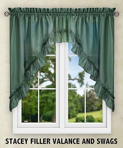 Miniatura 3 de Ellis Stacey cortina con volados de 60 x 38 pulgadas.