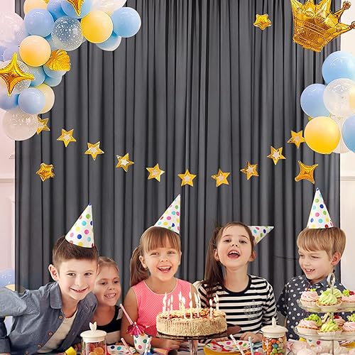 Miniatura 4 de Cortina de gasa de telón de fondo para boda de 9.8 pies por 10 pies, para decoración de escenario de fiesta o boda