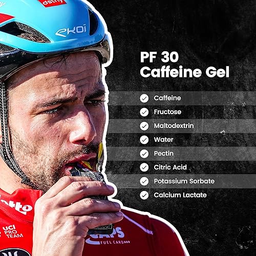 Miniatura 3 de Precision Fuel PF30 - Gel energético de cafeína  Geles de correr de sabor suave para atletas de resistencia, 1.06 onzas de carbohidratos, fácil de