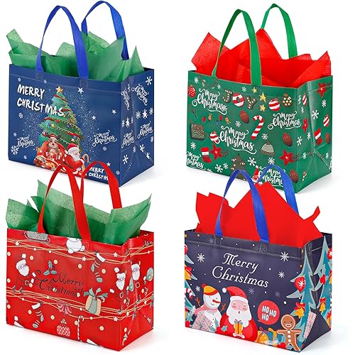 12-Pack YANGTE 13-in Large Christmas Gift Bags .49