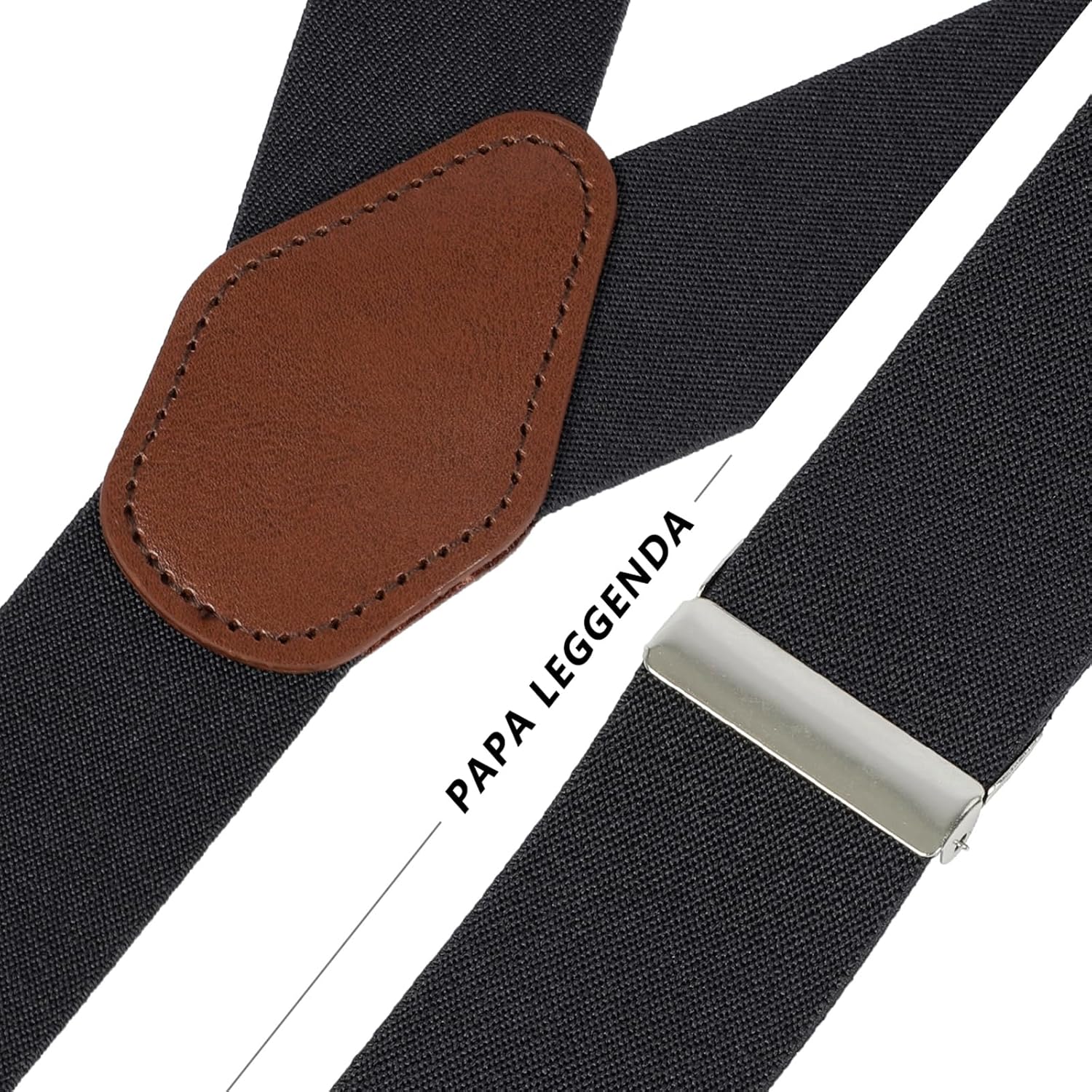 Suspenders for Men with Strong Clips, 1.4 Inches Wide Heavy Duty Men's Suspenders Y-Back for Work Jeans - Image 5