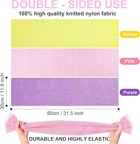 Miniatura 2 de Esponja de red exfoliante africana, esponja de baño africana, red de trapo, ducha de lavado africano, depurador de cuerpo largo