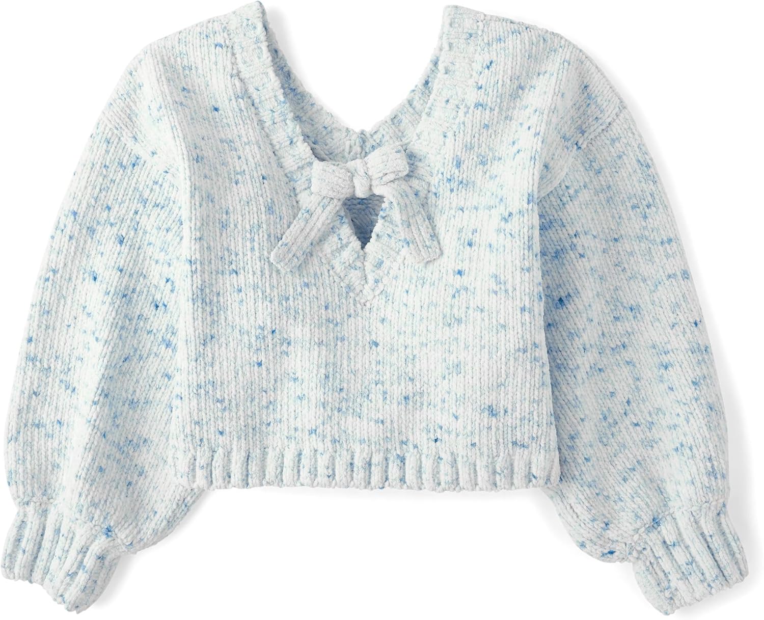 The Children's Place Girls Long Sleeve V-Neck Pullover Sweater - Image 2
