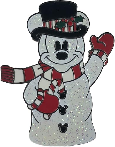 Disney Muñeco de nieve Mickey (Sparkle) Pin 57891, Blanco