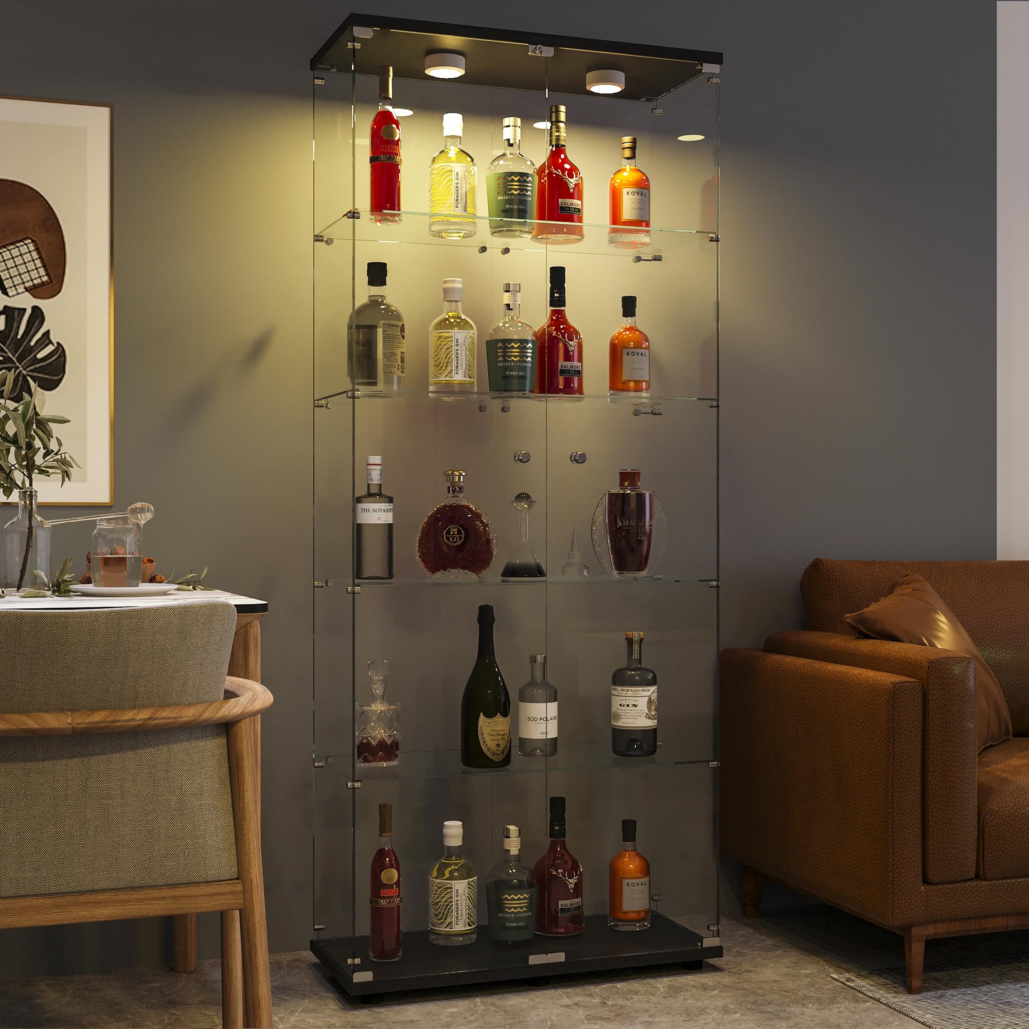 FANYUSHOW 5-Tier Display Cabinet