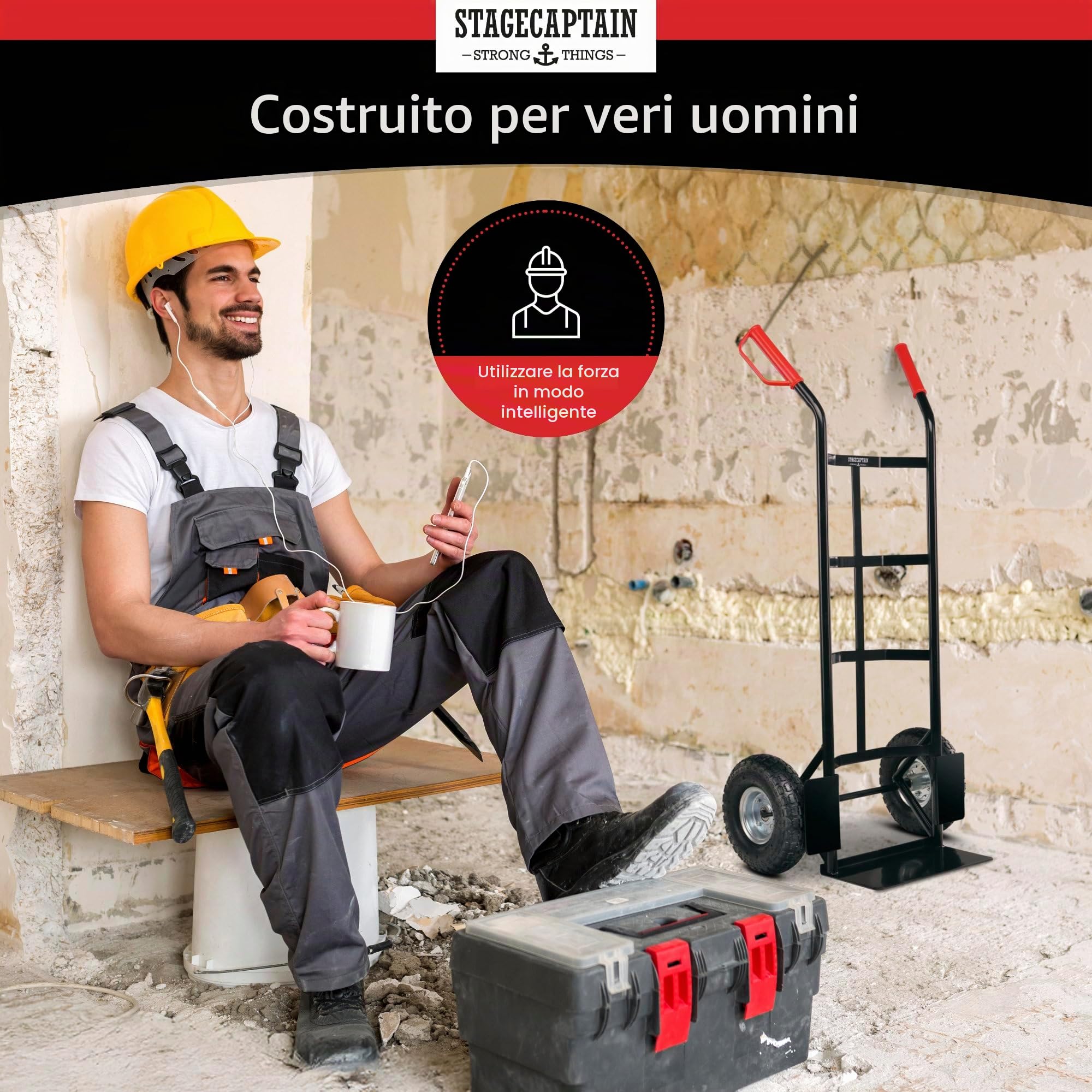 Stagecaptain Carryboy Carrello per sacchi, max. 200 kg