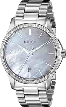 GUCCI アナログクォーツ 腕時計 シルバー Amazon.co.jp: [グッチ] メンズ 腕時計 GUCCI YA126444 ホワイト