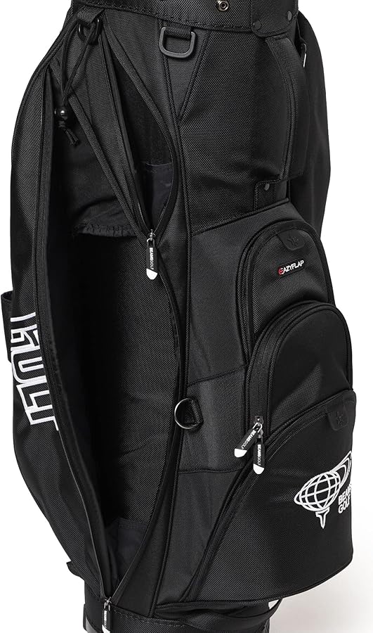 BEAMSGOLF ビームスゴルフ　エイトハーフ キャディバッグ　ブラック BEAMS GOLF ゴルフ / バイカラー エイトハーフ キャディバッグ