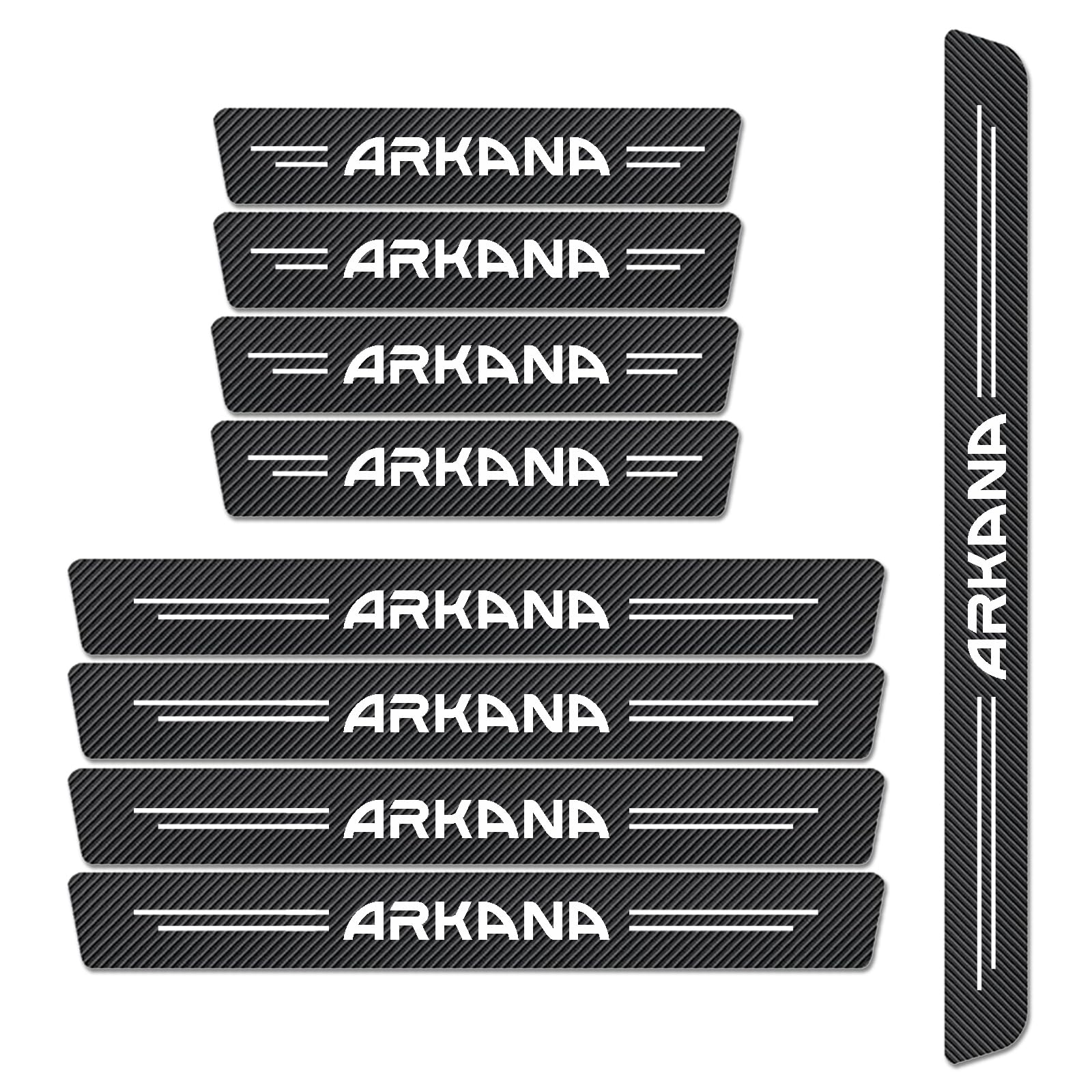 WXH97F Carbon Fiber Scuff Plates for Renault Arkana 2007-2023
