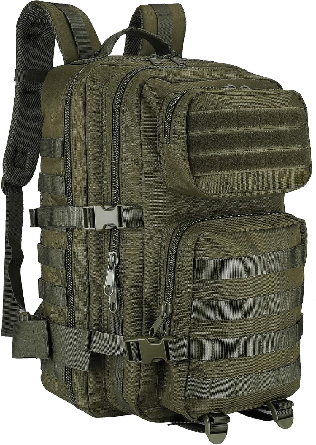 ProCase 40L Militär Taktische Rucksack, Große Kapazität 3 Tage Armee Assault Pack Bag Go Bag Rucksack für Wandern Jagd, Trekking und Camping und andere Outdoor Aktivitäten -Grün