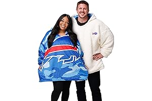 Buffalo Bills Rain Jacket: Reversible Sherpa Hoodie Hoodeez