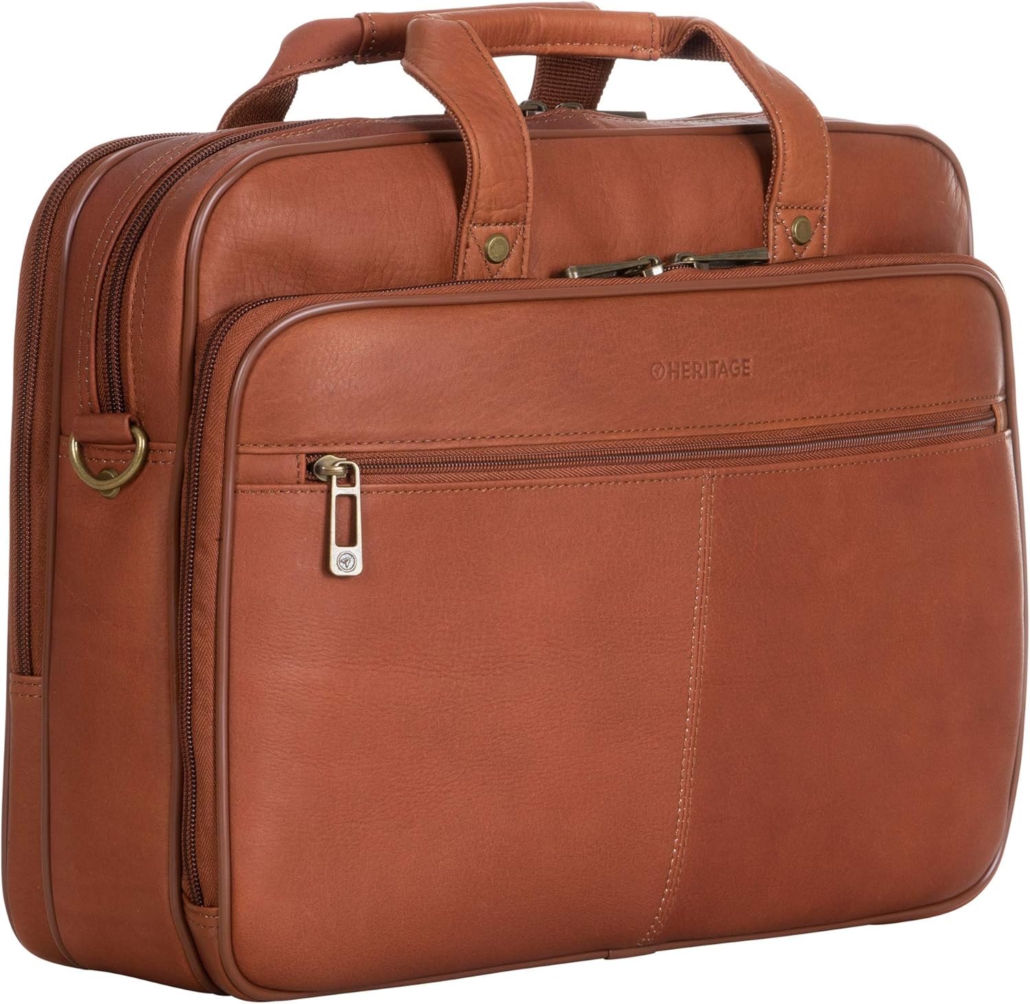 heritage leather computer bolsa