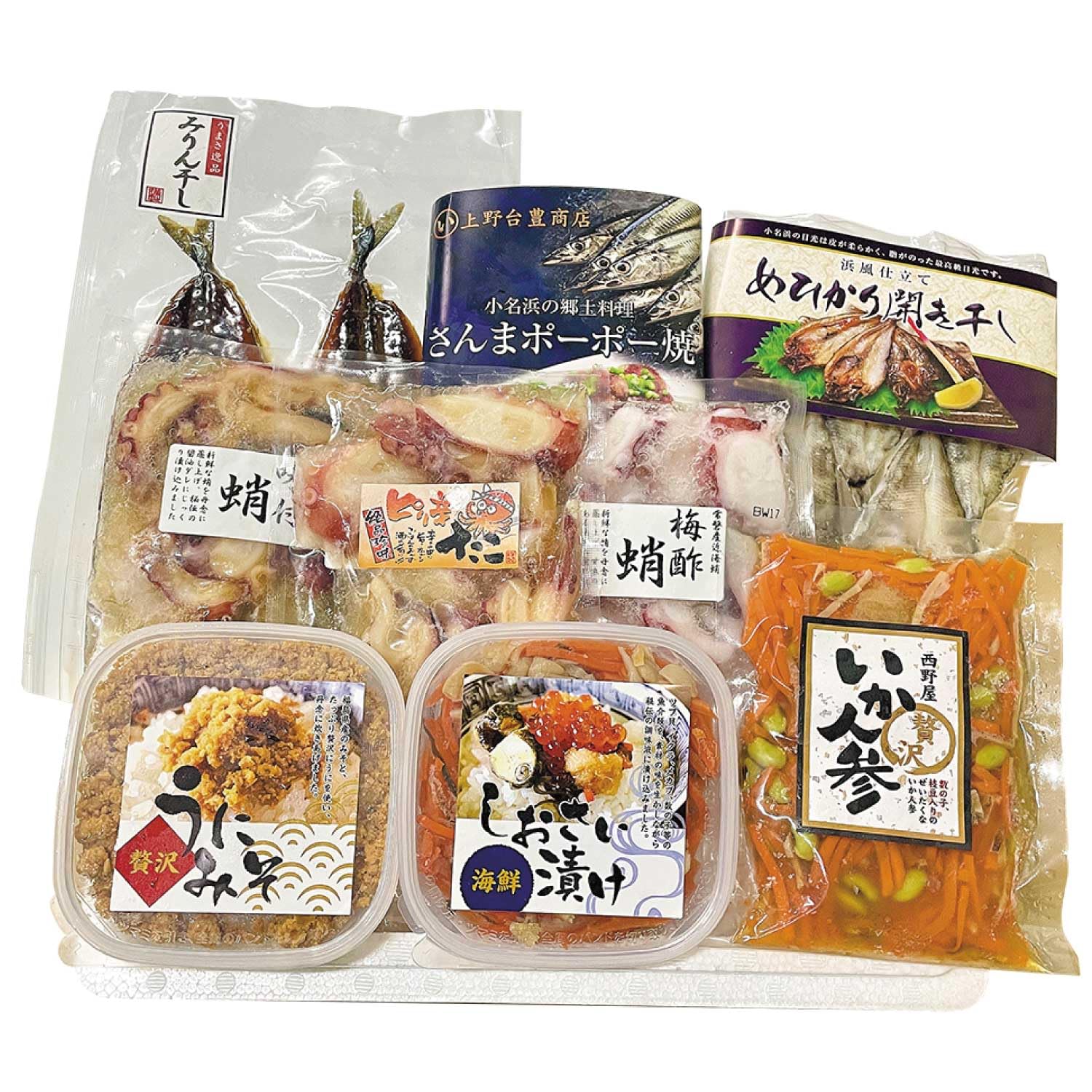 西野屋食品 まるで福袋 いわき大漁セット 海鮮 詰め合わせ 常磐もの 福島 海産物 魚 お土産 いわき
