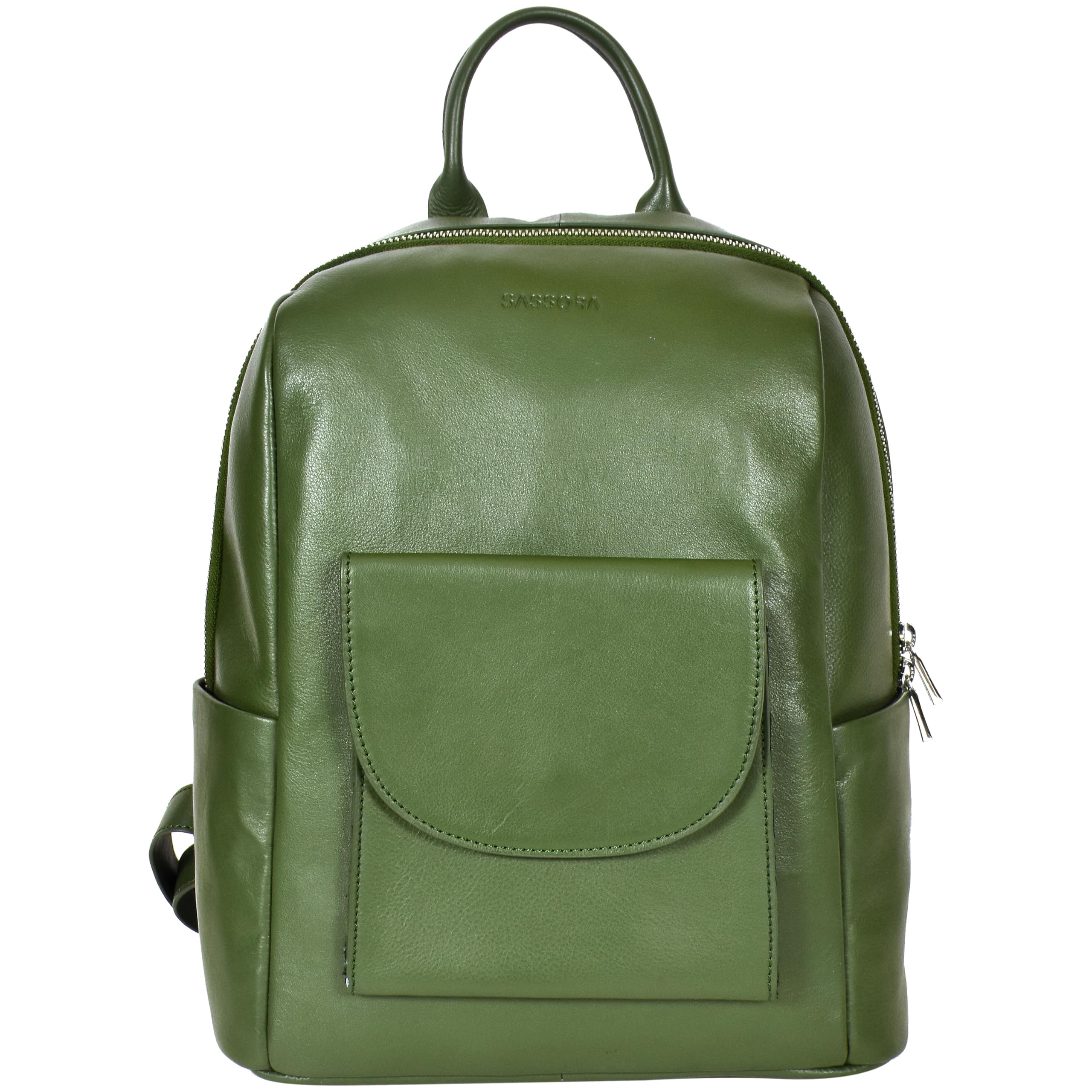 sassora Genuine Leather Functional Backpack For Women's-picture-12