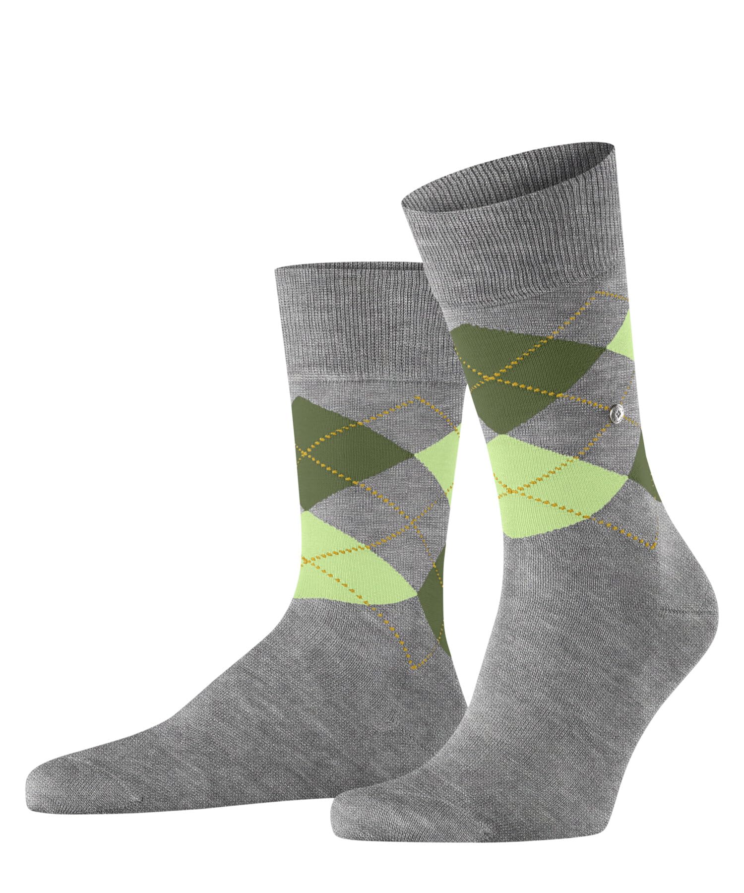 Burlington Herren Socken Manchester M So Baumwolle gemustert 1 Paar, Grau Light Grey 3613, 40-46