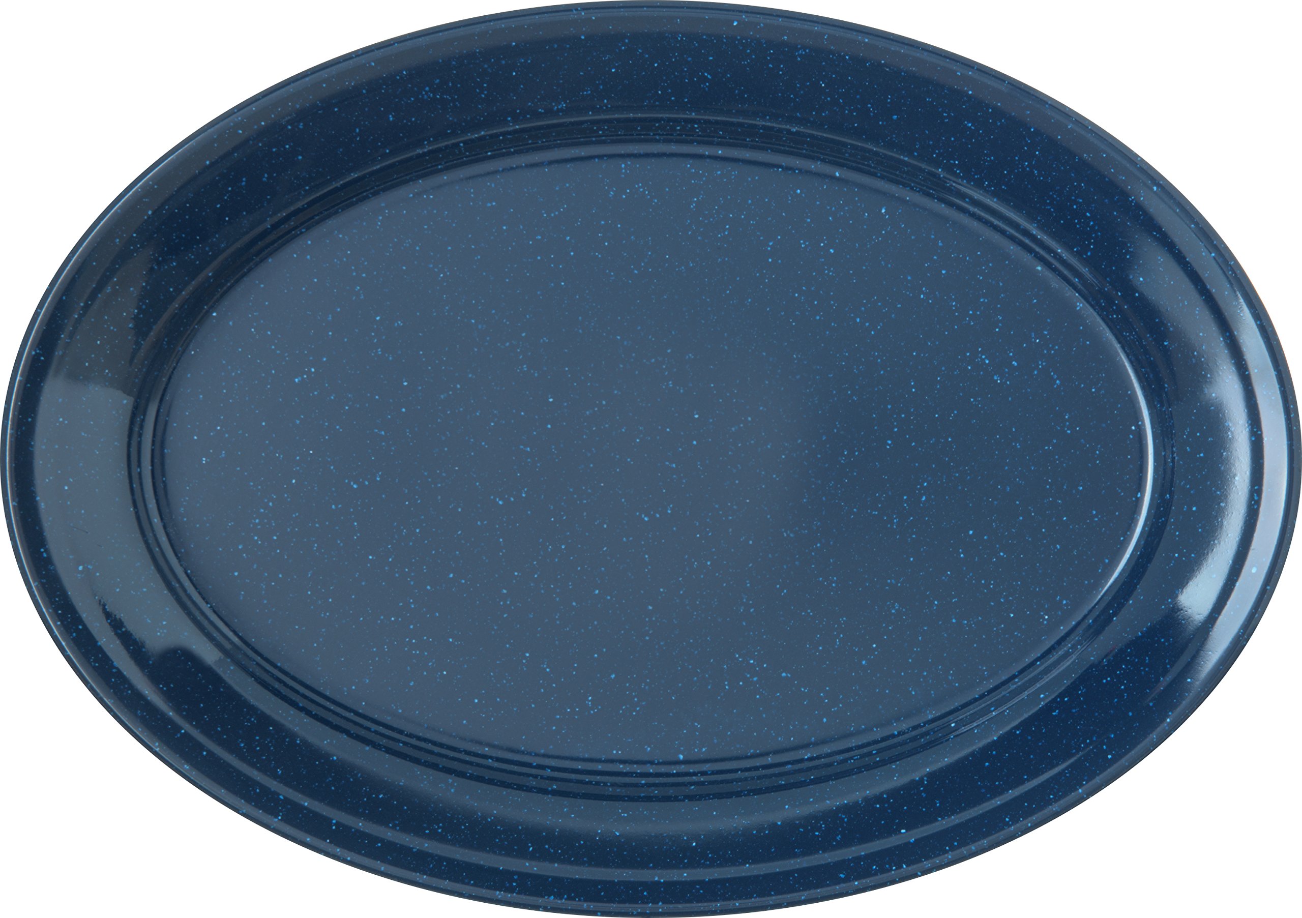 Carlisle 4356035 Dallas Ware Melamine Oval Platter Tray, 12" x 8.50", Café Blue (Pack of 24)