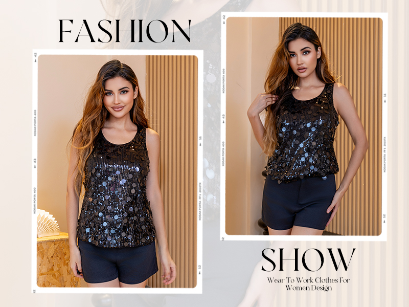 Glitter top pailletten zwart - Musthave District | Den Bosch