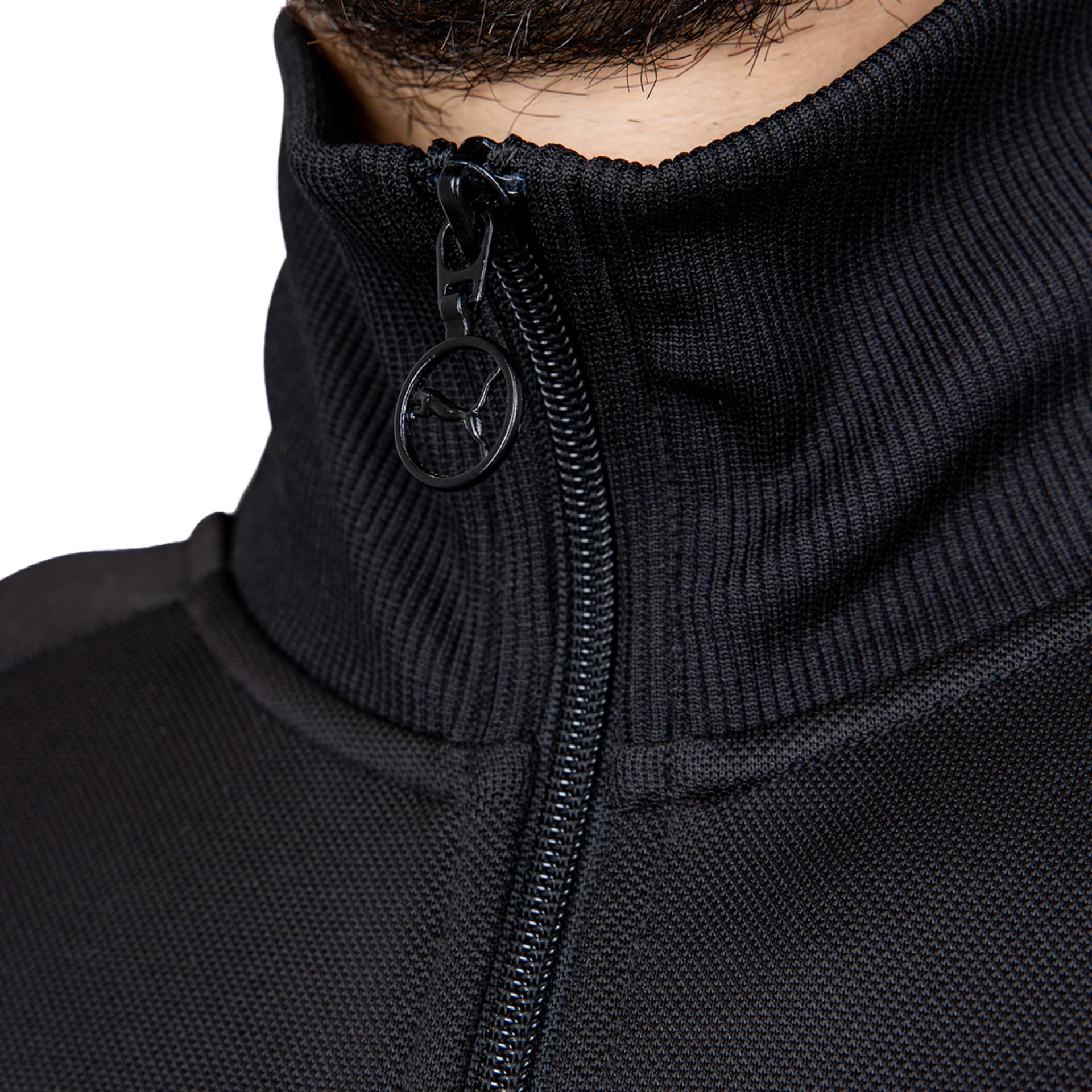 PUMA T7 Trainingsjacke Schwarz x | Borussia Mönchengladbach | Sportjacke mit Vereinslogo