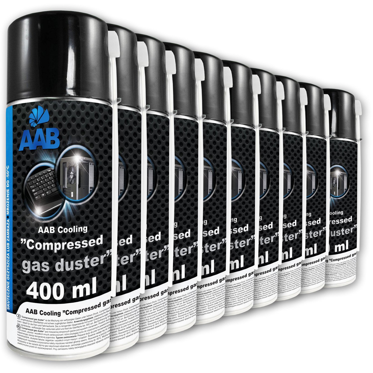 2 Bombolette Aria Compressa 750ml | Per Pulizia PC, Tastiere, Elettronica | Con Tubo Estensione - Foto 7