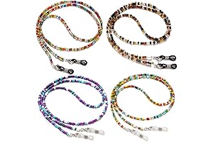 4-Piece Beaded Eyeglass Chains For Women