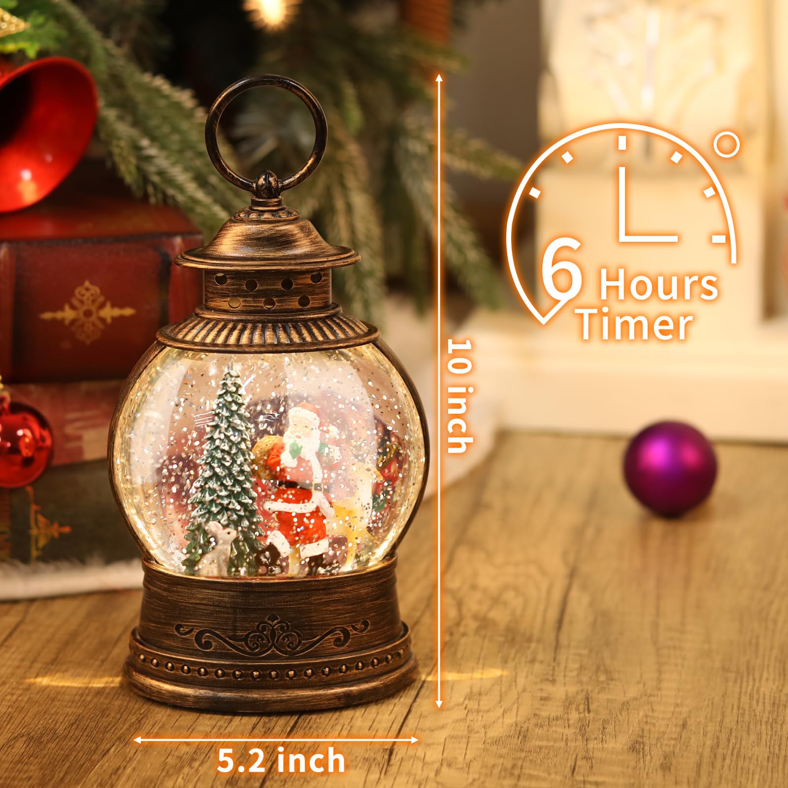 Snapklik.com : Christmas Snow Globes Christmas Decorations, Lighted ...