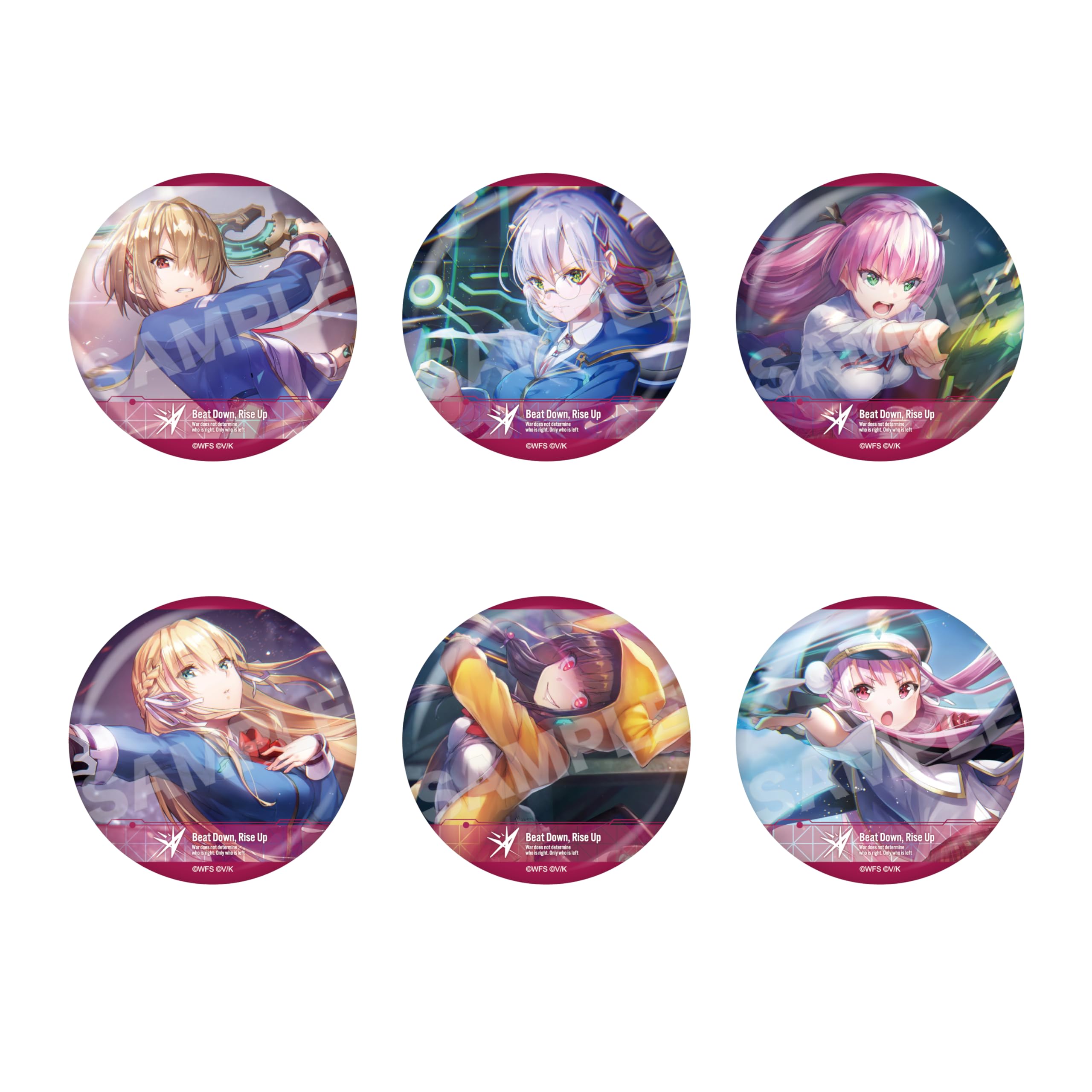 Amazon.co.jp: ヘブンバーンズレッド 第31A部隊 缶バッジ 6個
