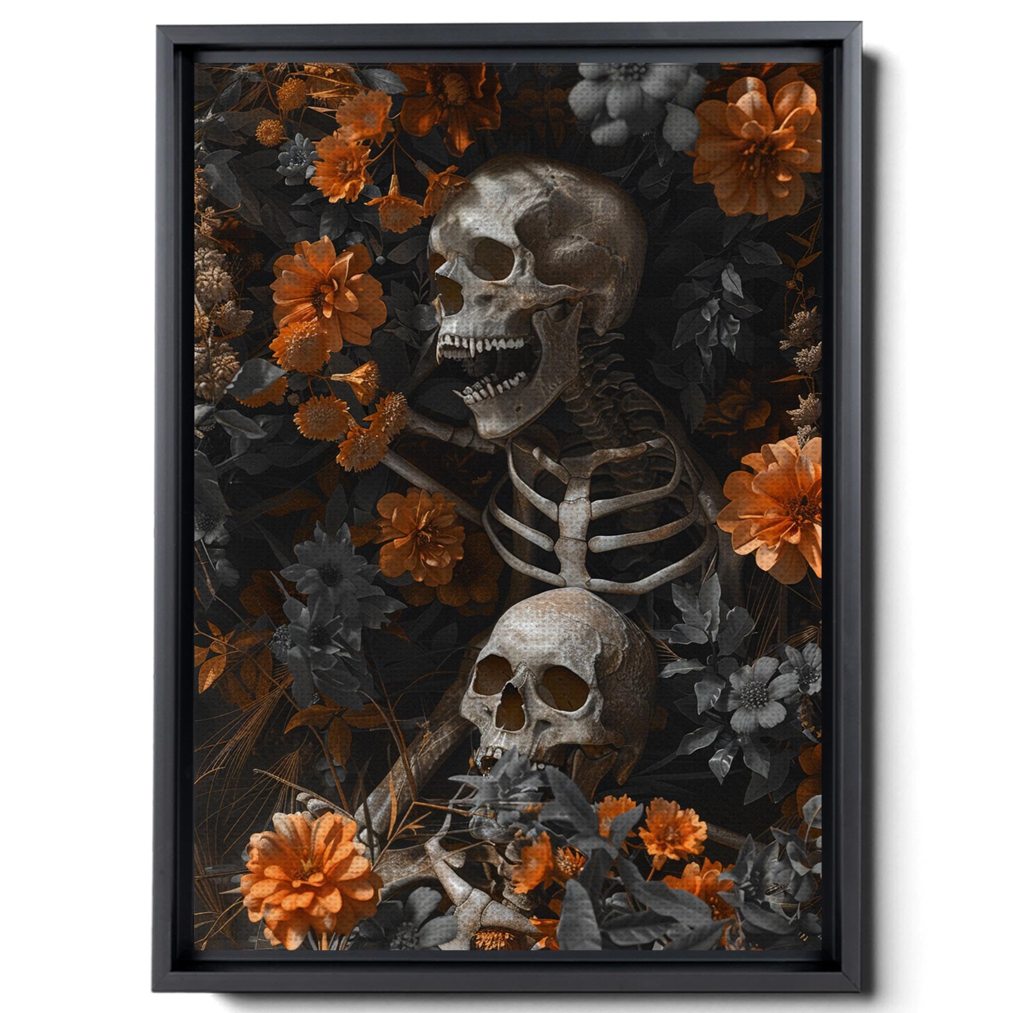 Amazon.com: 3D Art Prints, 3D Wall Art Decor, hugging couple skull