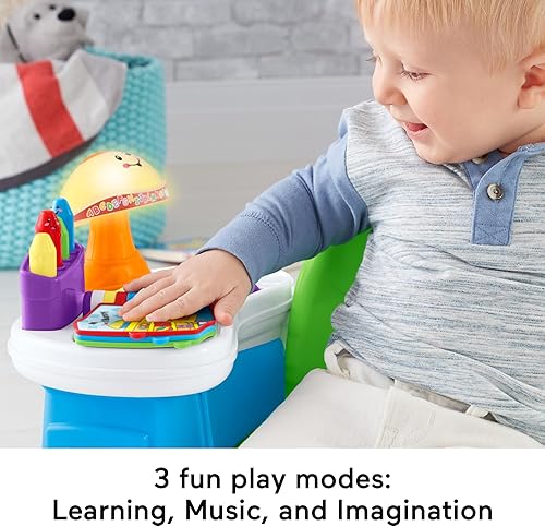 Miniatura 3 de Fisher-Price Silla de aprendizaje de canciones y historias juguete musical interactivo para niños pequeños con 3 formas de tocar Exclusivo de Tienda