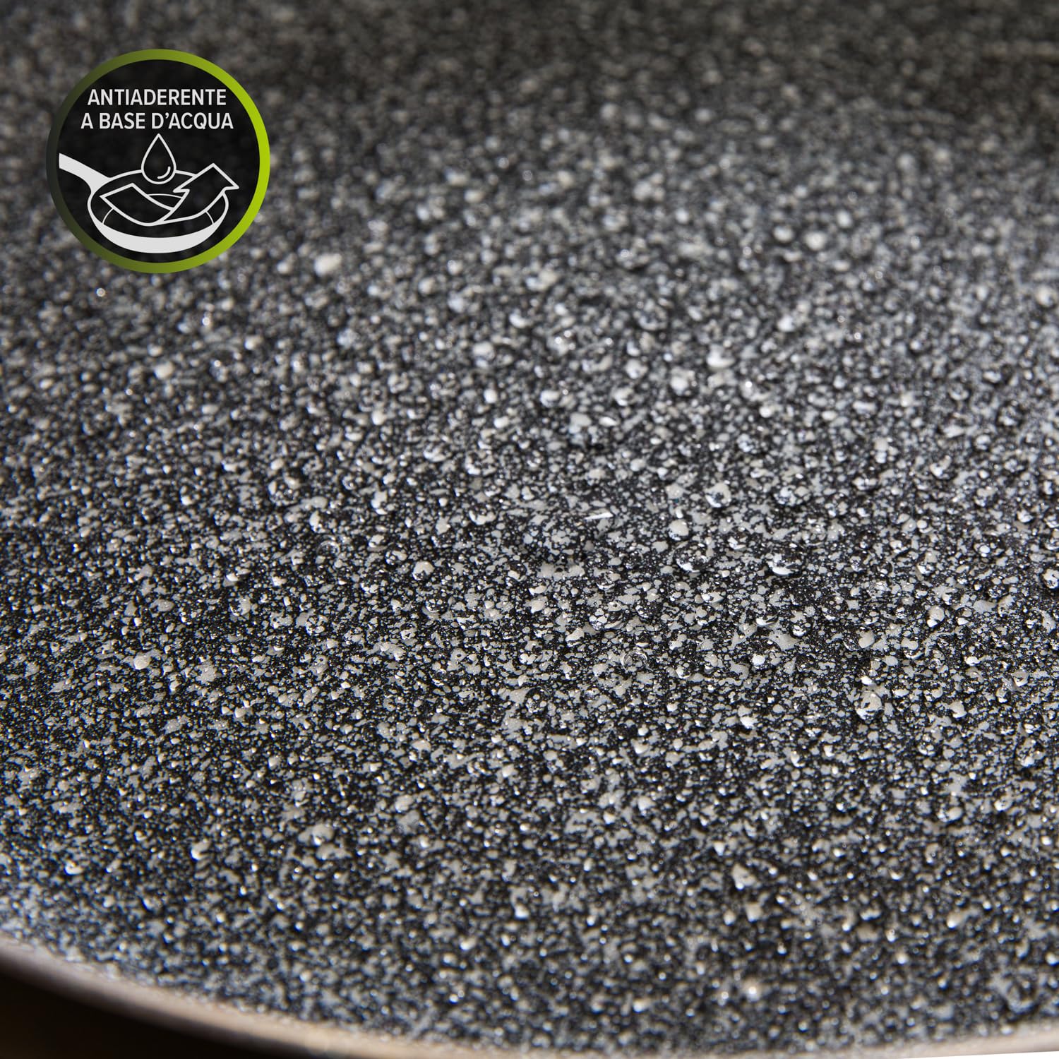 Casseruola in pietra nera Cm22, nero