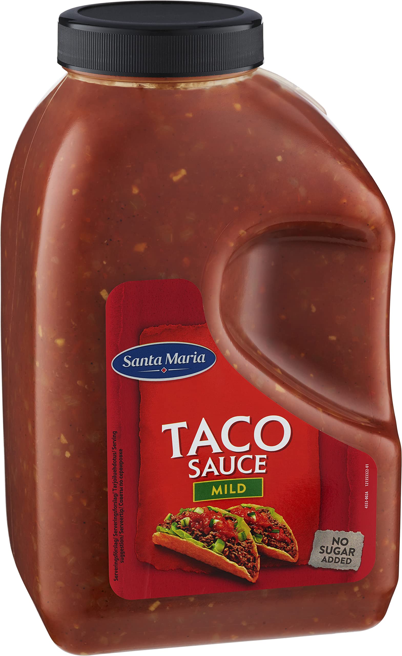 Santa Maria - Salsa Tacos, Condimento perfecto para platos Mexicanos, Salsa suave y sabrosa, Sin azúcares, 3.70 kg