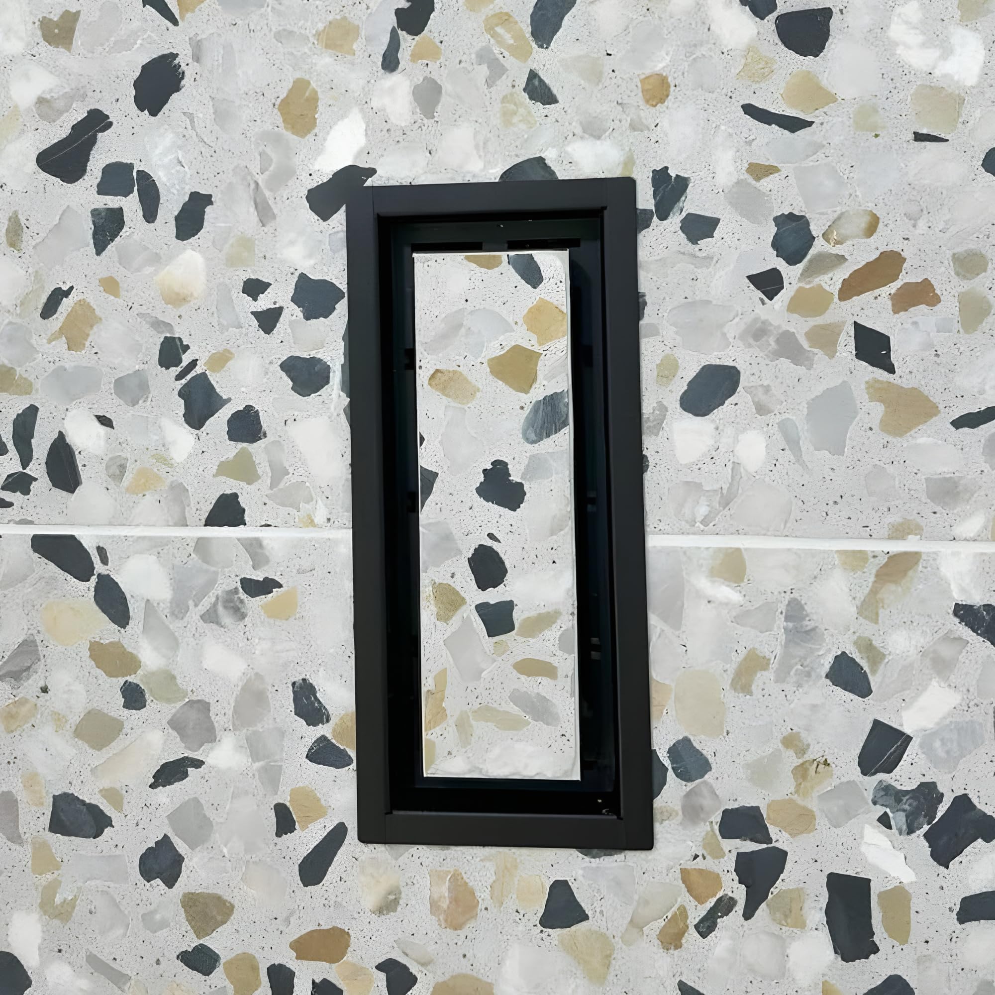 Cubierta de ventilación de suelo de 4 x 12 pulgadas, registro de suelo de 12 x 4, diseño moderno de caída, metal resistente, se adapta a azulejos, madera y otros insertos de suelo, fácil ajuste de