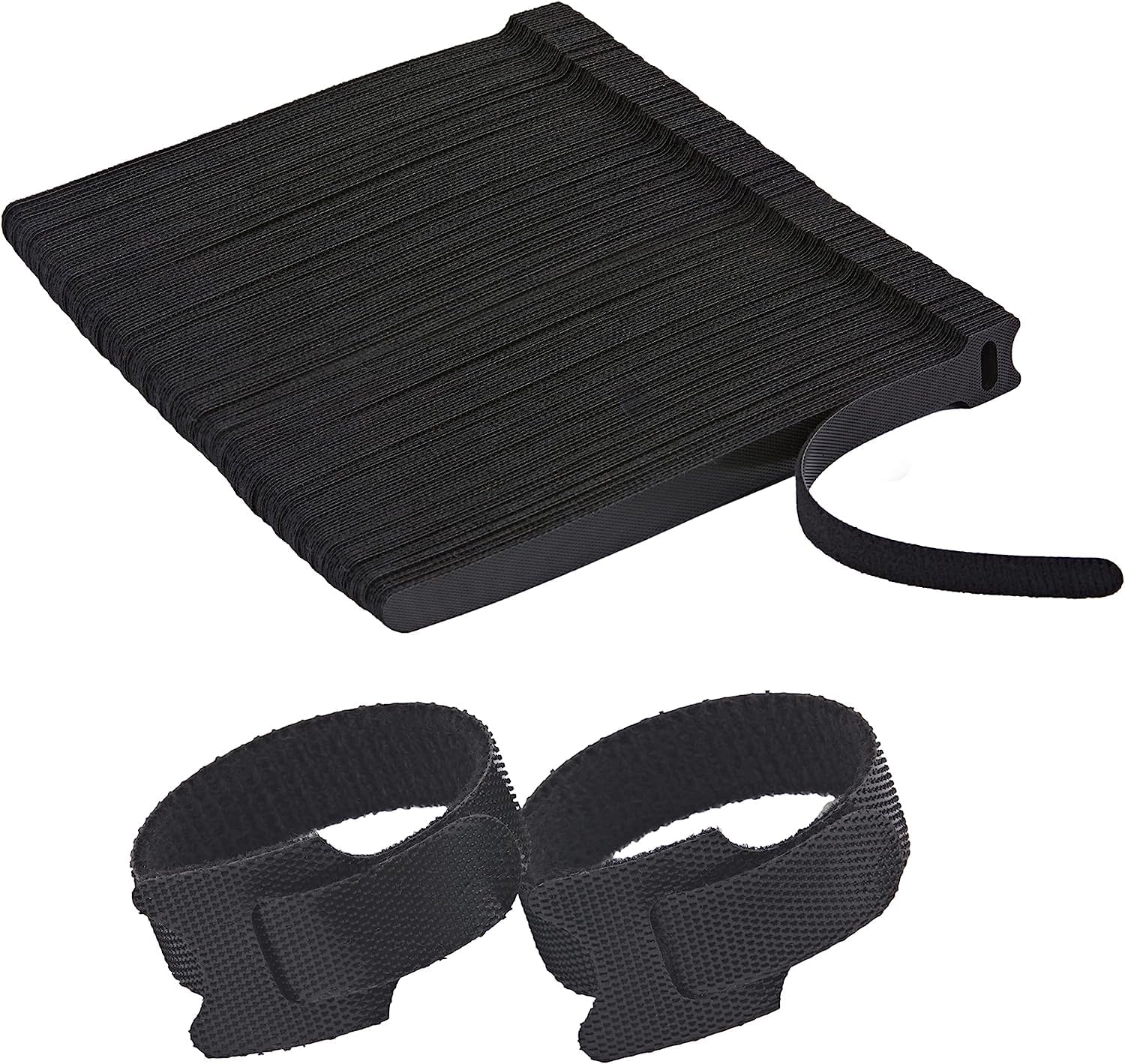 INOVERA 200 Piece Cable Organizer Hook & Loop Tape - Wire/Cord Holder Management Strap - Reusable Hook & Loop Ties for PC, TV, Desk, WFH Accessories - Black (B0CBRN39TK) Amazon Price History, Amazon Price Tracker