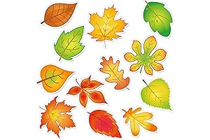 Autumn Fall Leaves Cutouts, Paper Leaves to Write On Elementary Classroom Decor