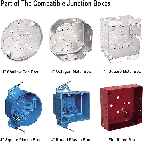 Miniatura 6 de Luces led de bajo perfil y disco empotrable y de montaje en superficie de 6 in, redonda, 15 W, 900 lúmenes, 3000 K, blanco cálido, CRI80, diseño sin