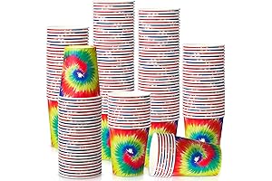9 oz Tie Dye Party Disposable Paper Cups