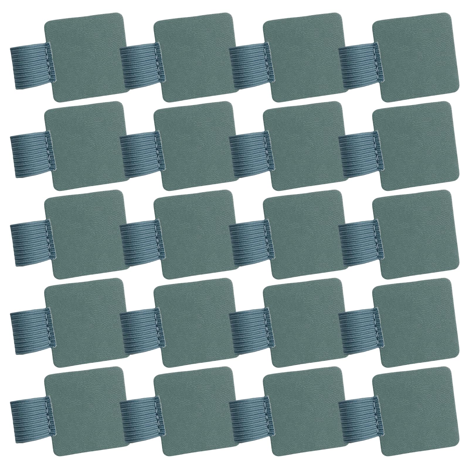 Limtula 20Pcs Adhesive Pen Rings Elastic Holder for Notebook Clipboard Loop Leather