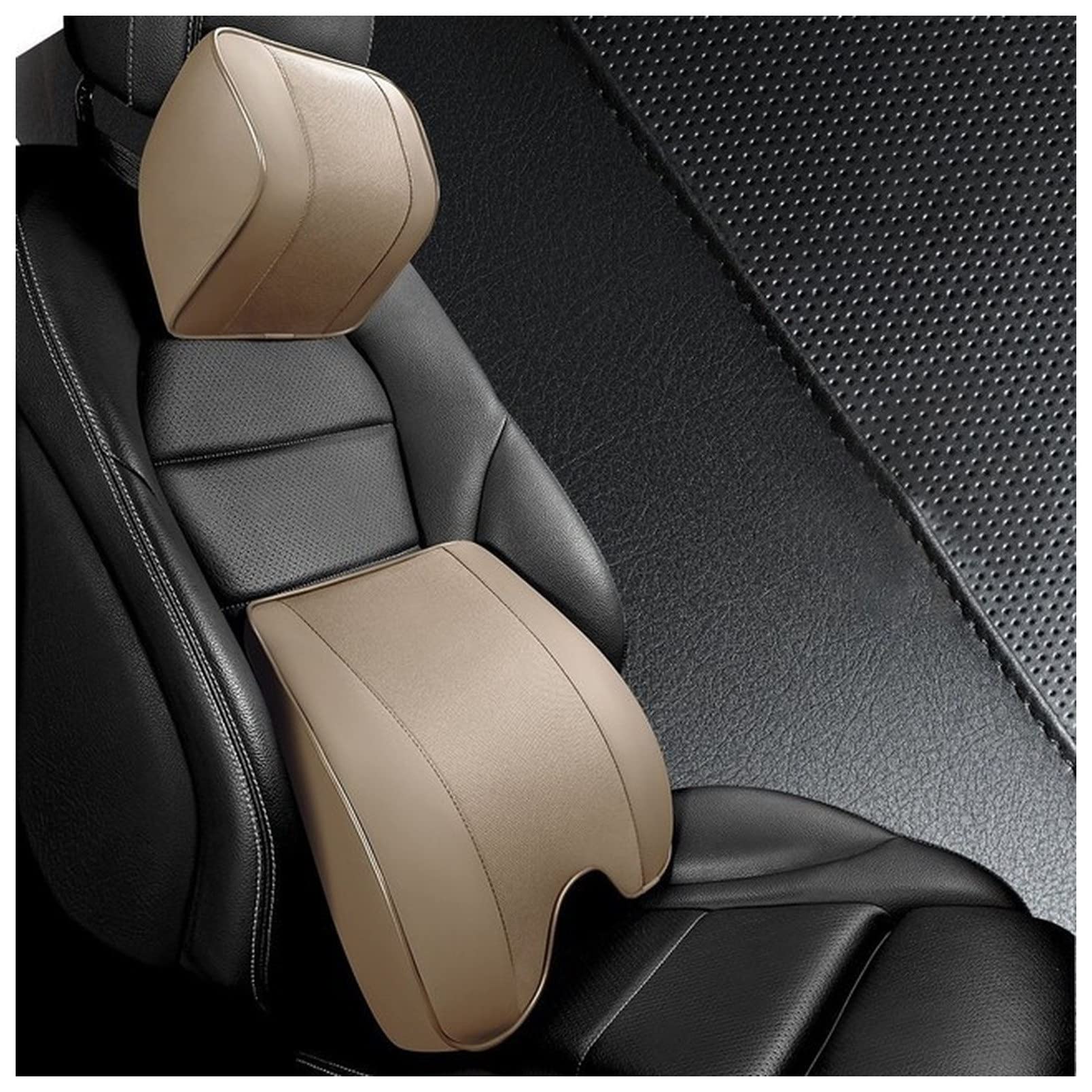 Cuscino Cervicale PU. Cuscino del collo 'automobile cuscino di supporto lombare cuscino cuscino auto seggiolino auto rilassante testa vita cuscino memory foam auto poggiatesta cuscino posteriore Cusci