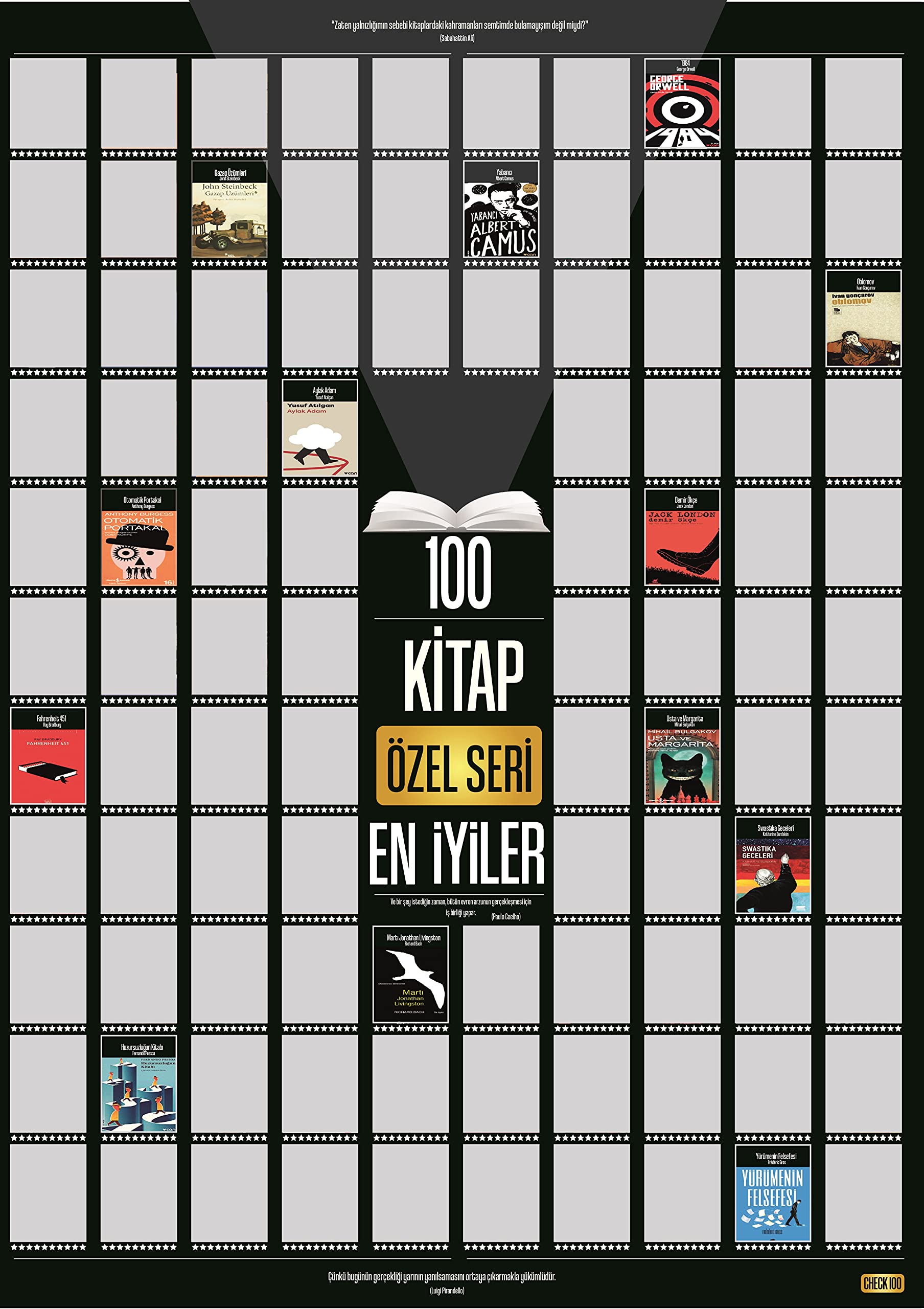 Check100 Özel Seri Kazıkazan 100 KİTAP Posteri