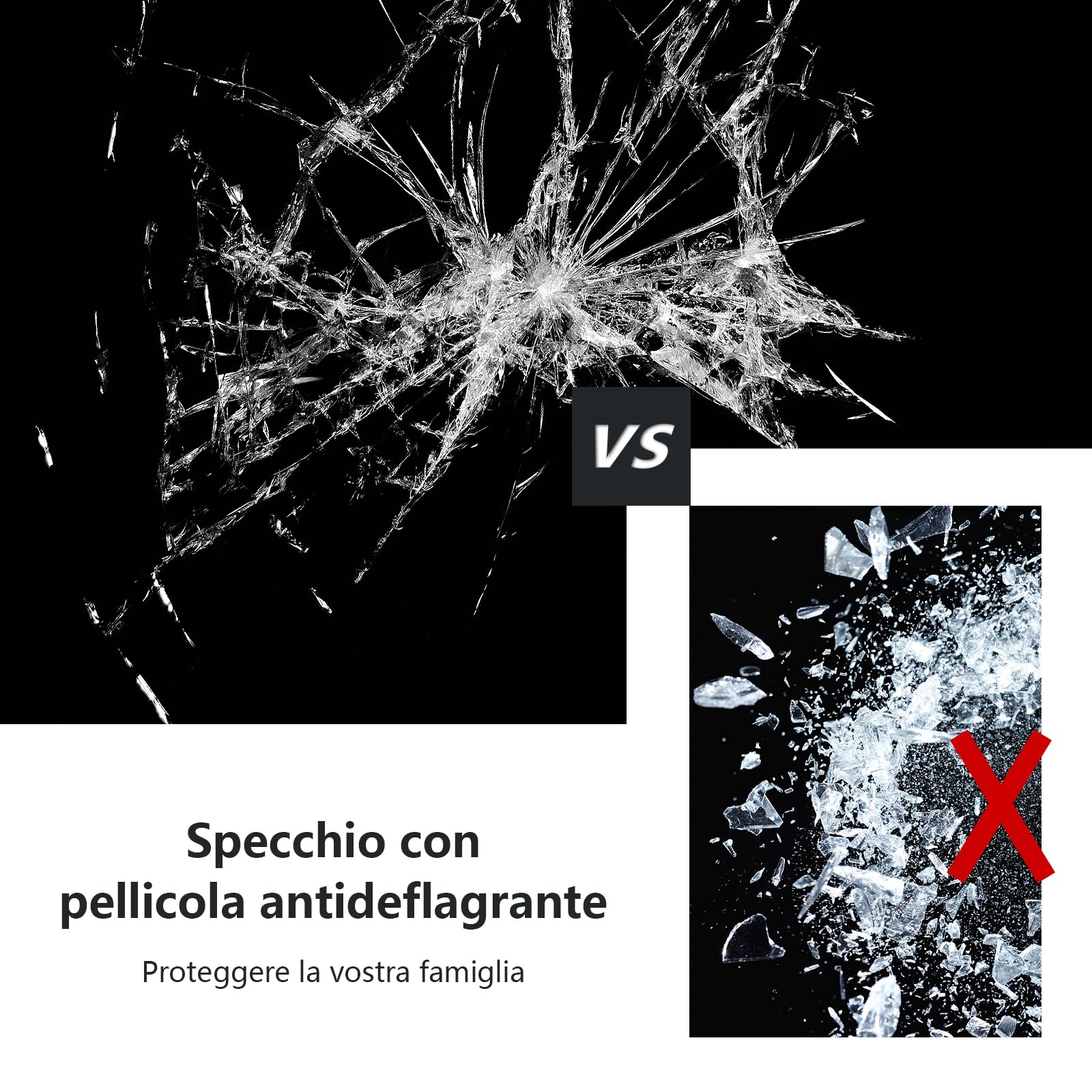 GYMAX Specchio da Terra, Specchio da Parete, Inclinazione Regolabile, con Cornice in Legno Rettangolare, per Camera da Letto, Specchiera Moderna, 37 x 50 x 148 cm (Nero)