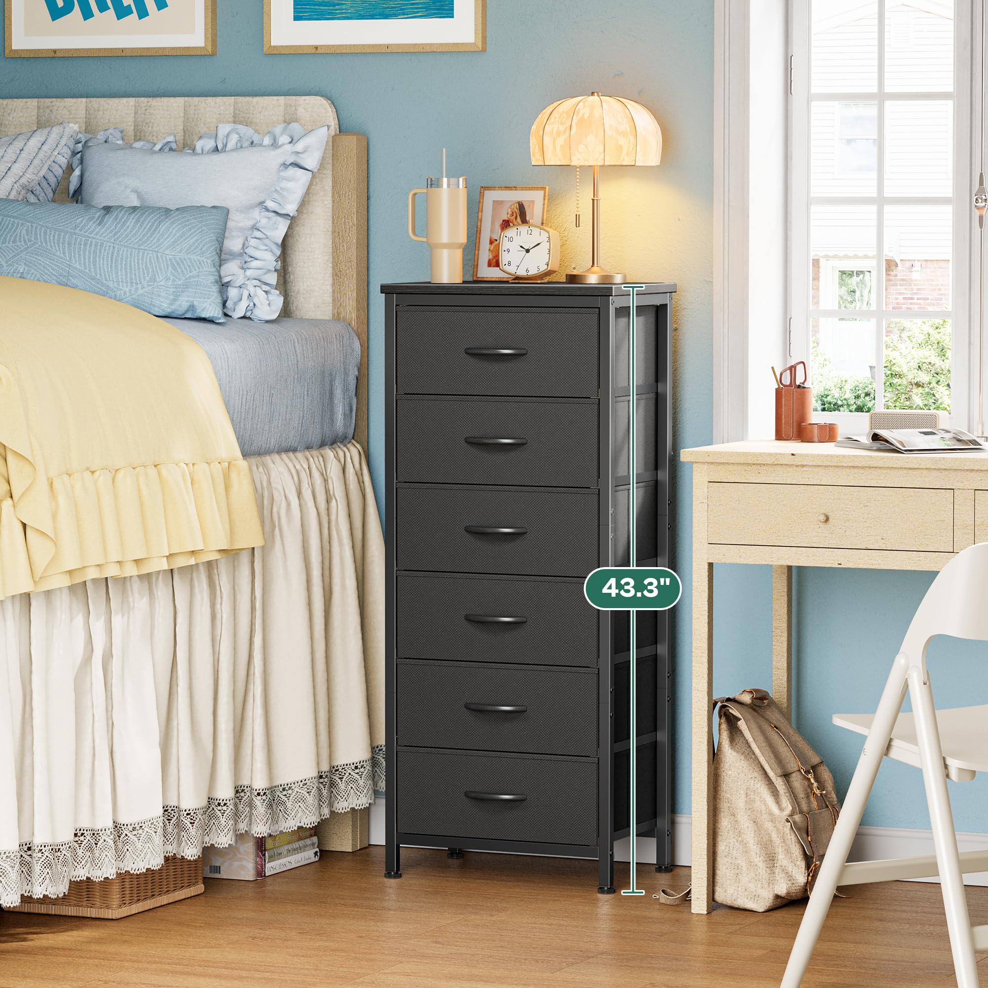 Amazon.com: Huuger Tall Dresser for Bedroom, Stable 6 Drawer